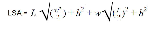 lateral surface area of pyramid