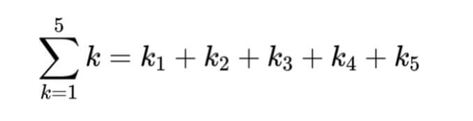 sum of series formula