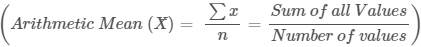 arithmetic mean formula 2