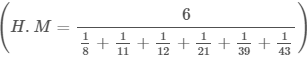 harmonic mean calculation