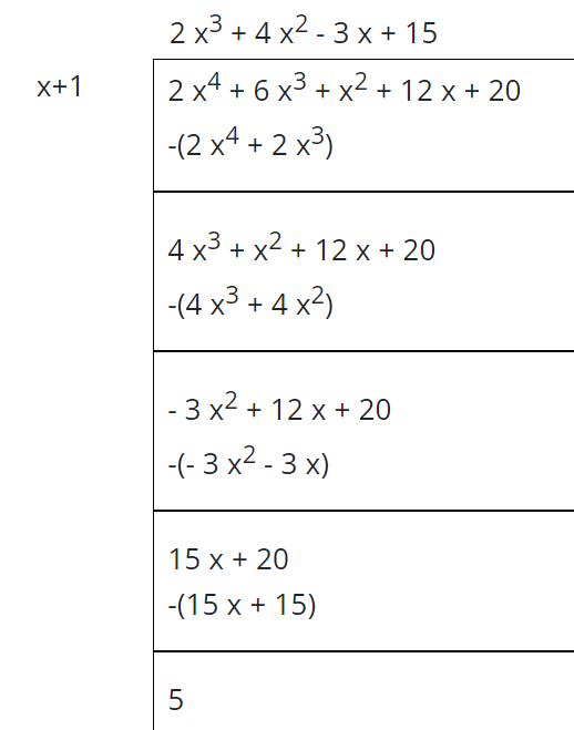 example of polynomial long division