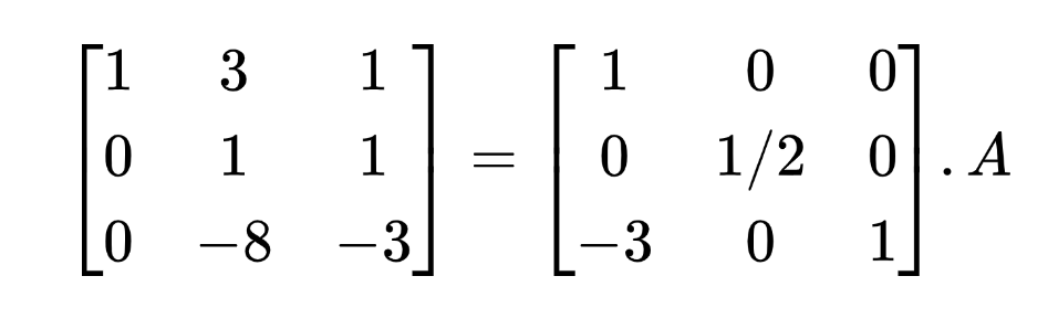 example of matrix inverse