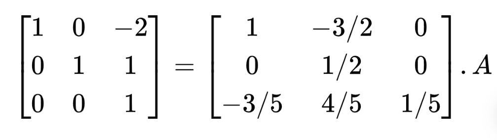 example of matrix inverse 