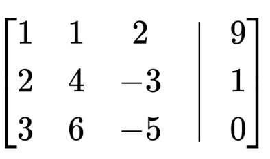 augmented matrix