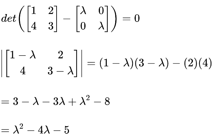 take determinant