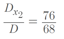 value of x2