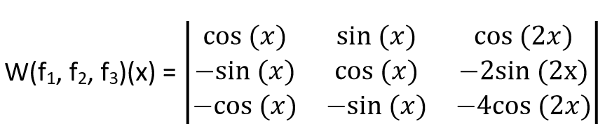 wronksian example