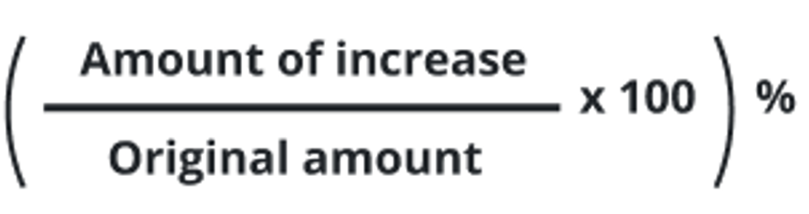 percentage increase